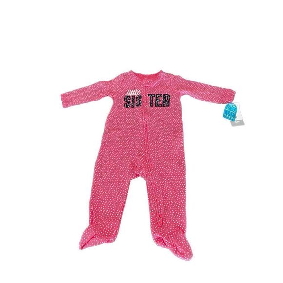Carter’s Little Sister footed pajamas size 6m - Picture 1 of 6